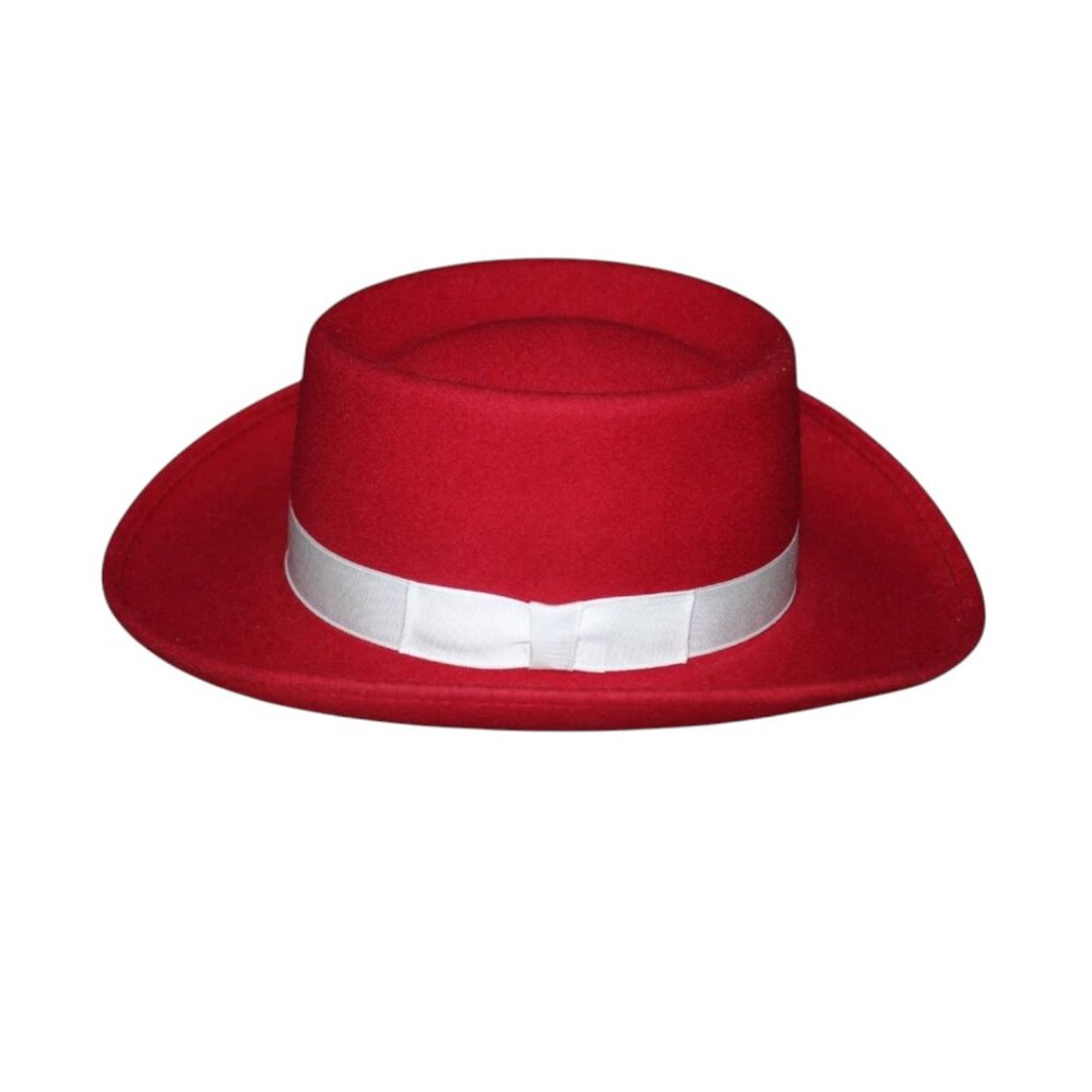 Sheplers Western Red Wool Hat 100% Wool Made In USA Womens Size Small